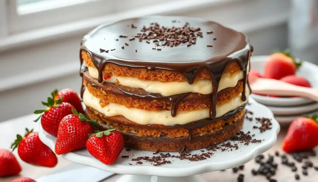 Boston cream cake