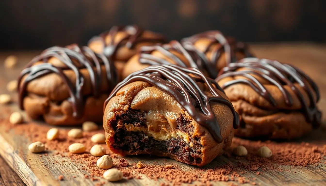 Decadent Buckeye Brownie Cookies