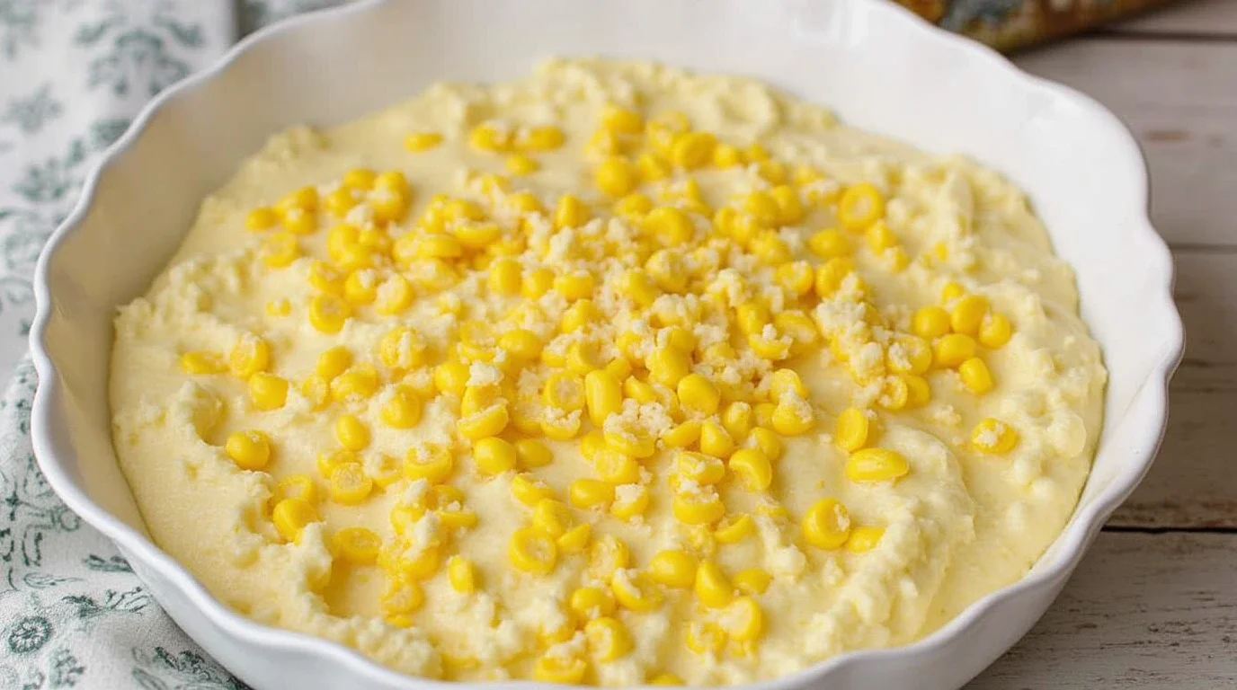 Homemade Creamy Corn and Cream Cheese Casserole