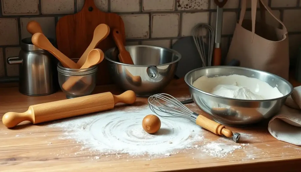 Baking Tools and Ingredients for Garbage Bread Recipe