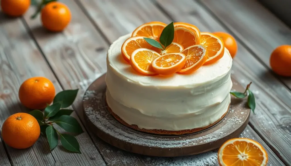 Delicious Mandarin Orange Cake with Creamy Frosting