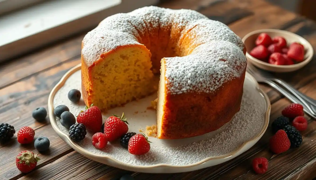 Old-Fashioned Pound Cake with Fresh Berries