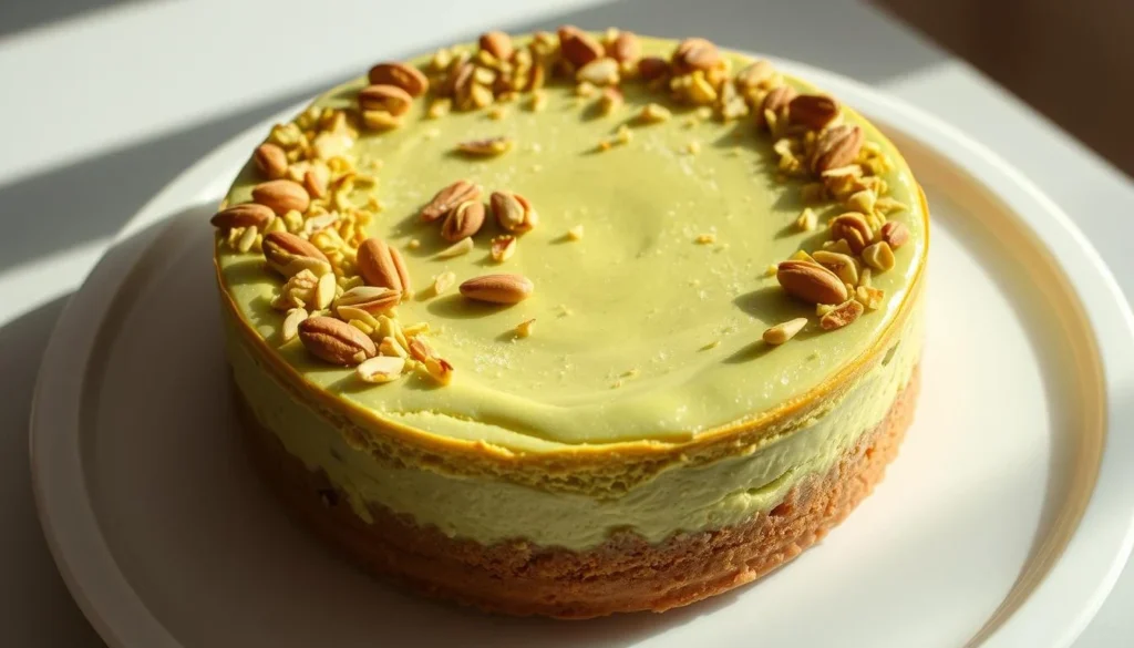 Rich and Creamy Pistachio Cheesecake