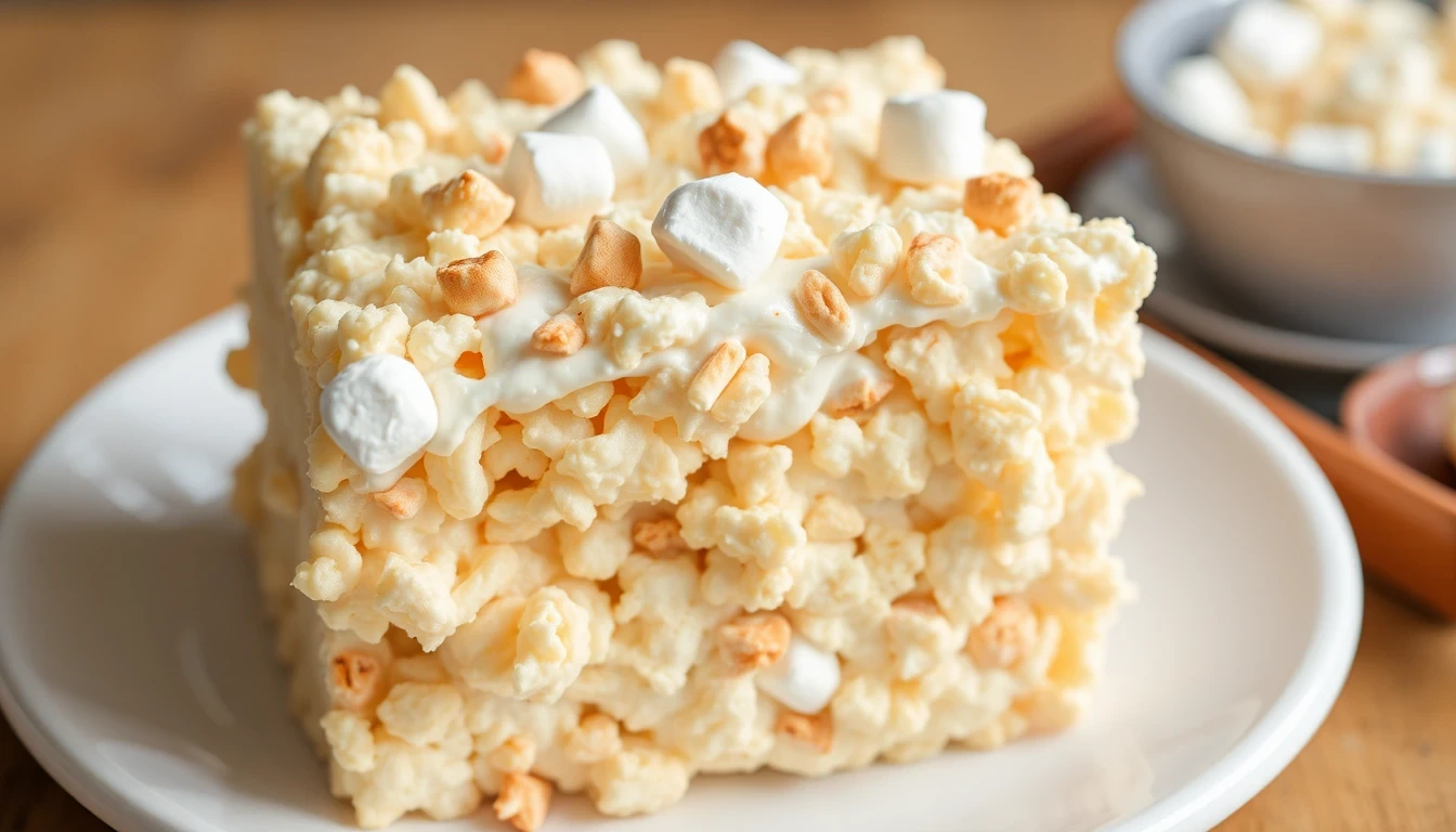 Classic Marshmallow Cream Rice Krispie Treat