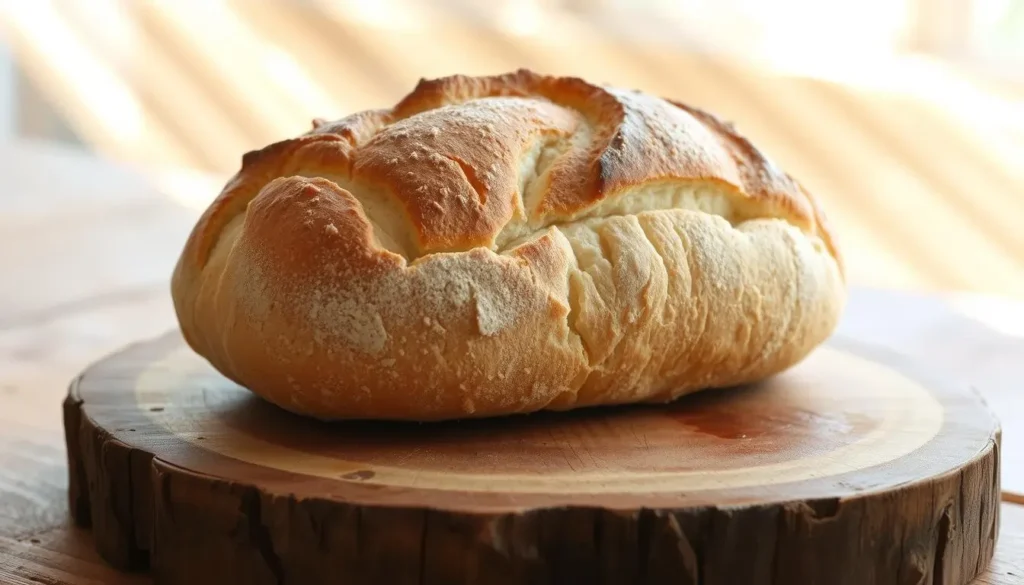 Rustic Homemade Peasant Bread Loaf